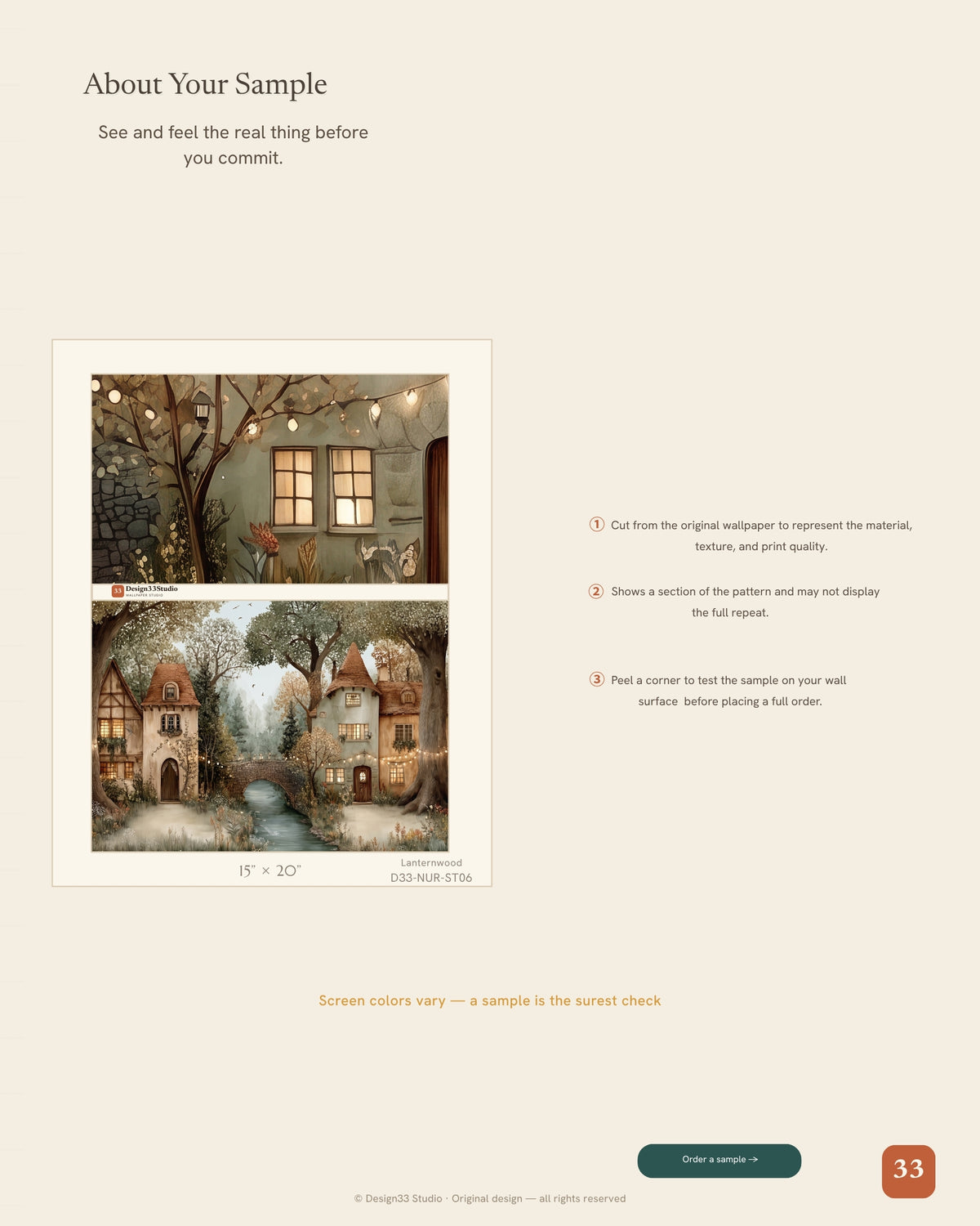 Lanternwood — A Twilight Fairytale Village Nursery Mural