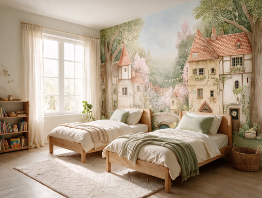 Willowbrook — A Fairytale Village Nursery Mural