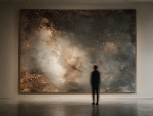 Aurum — An Abstract Fine-Art Mural of Earth & Gold