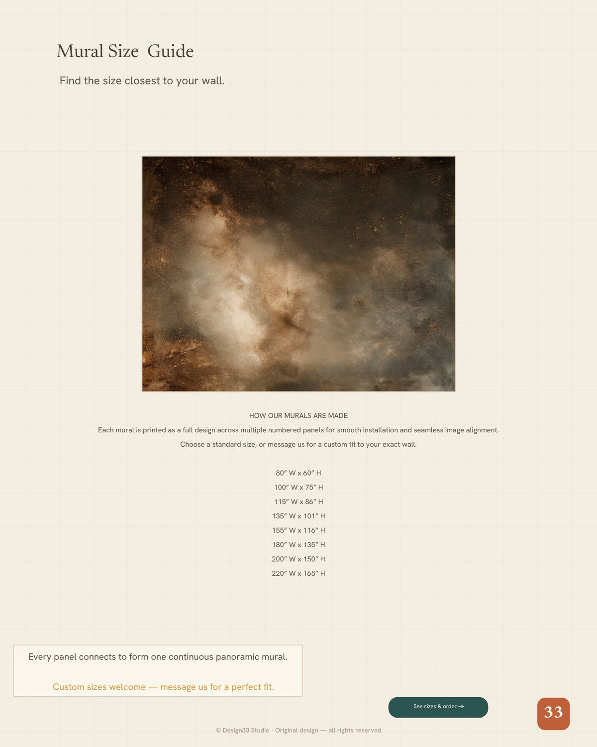 Aurum — An Abstract Fine-Art Mural of Earth & Gold