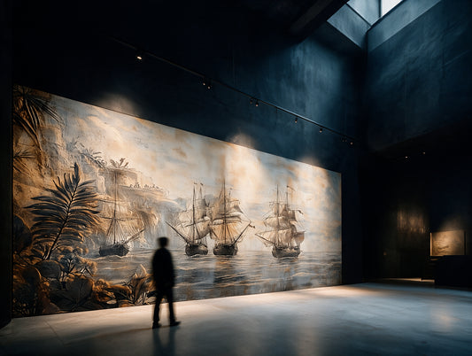 Armada — An Antique Engraved Mural of Tall Ships & a Forgotten Coast