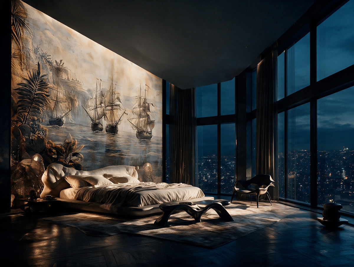 Armada — An Antique Engraved Mural of Tall Ships & a Forgotten Coast