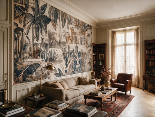 Lost Eden — Vintage Tropical Engraved Mural