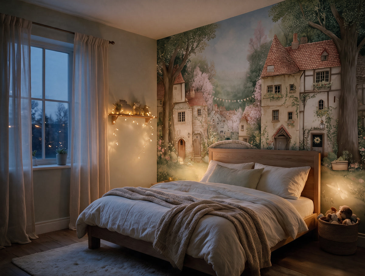 Willowbrook — A Fairytale Village Nursery Mural