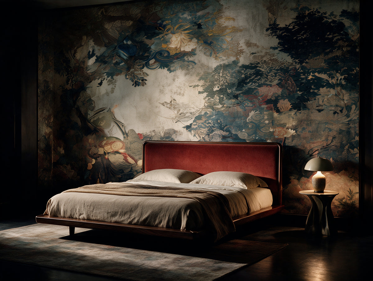 Cathay — A Vintage Chinoiserie Tapestry Mural